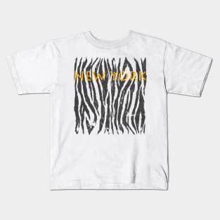 tiger zebra leather fur texture pattern Kids T-Shirt